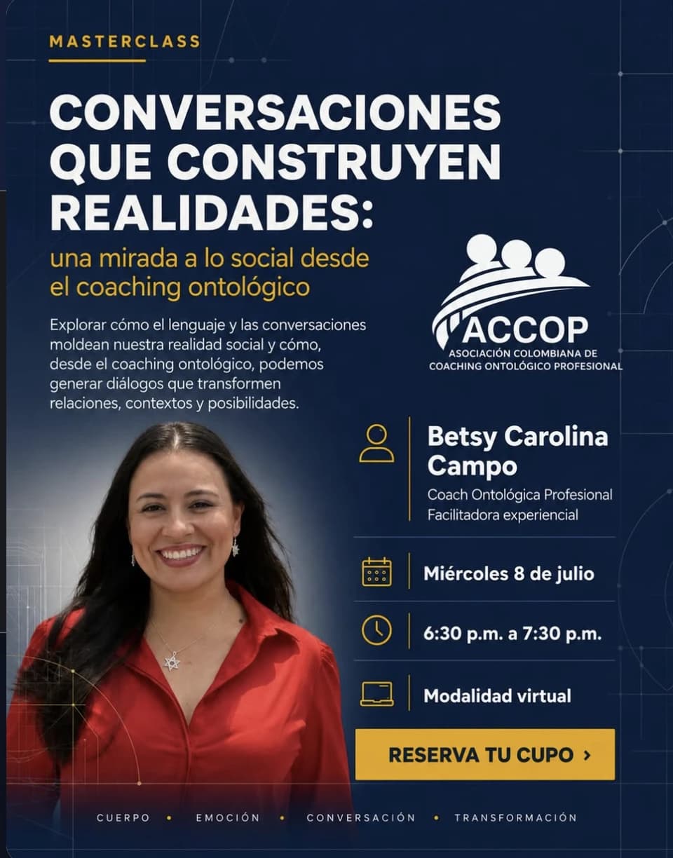 Post de ACCOP: Conversaciones que construyen realidades